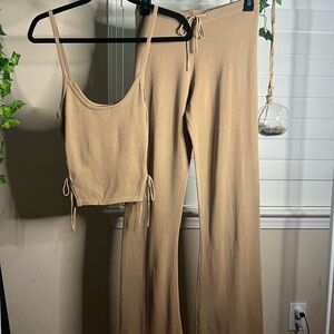 I.AM.GIA ‘Fiorenza’ Lounge Set Tan XS/Small $220 Value